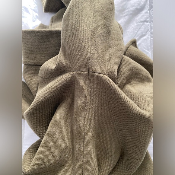 J.Crew- sweater blazer 100% cotton women green button up cardigan lady jacket S - Picture 11 of 16